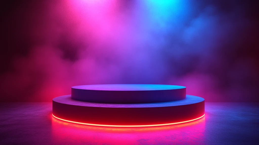 简约舞台3D渲染