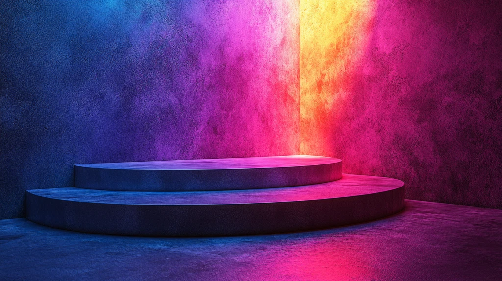 简约舞台3D渲染