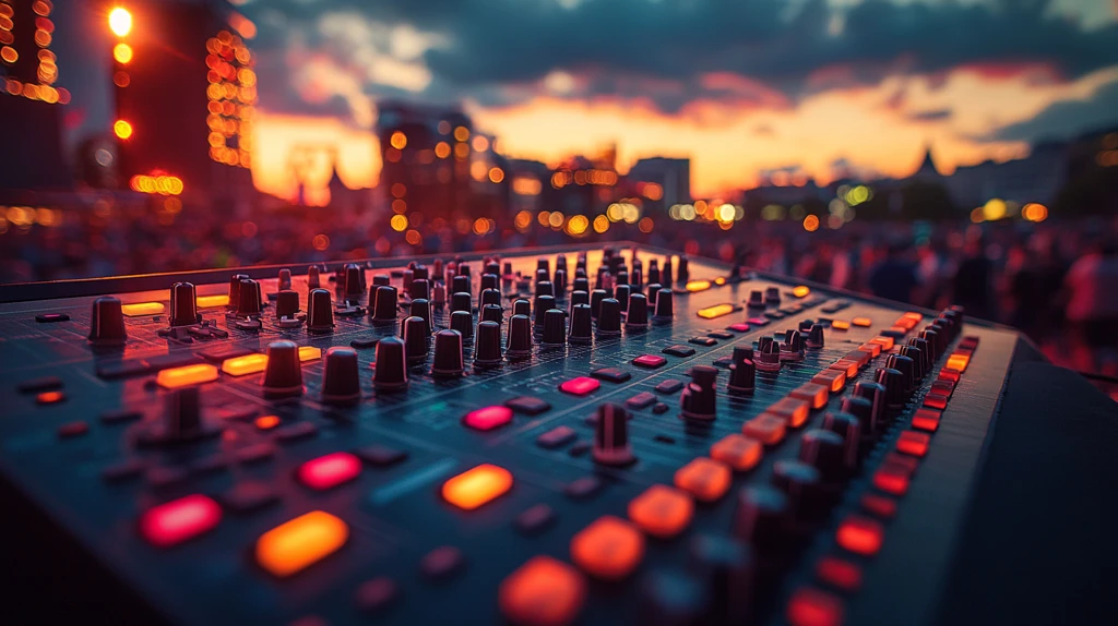 音乐节舞台灯光乐器