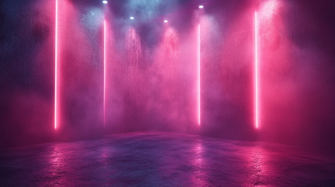 紫色清洁工作室夜景