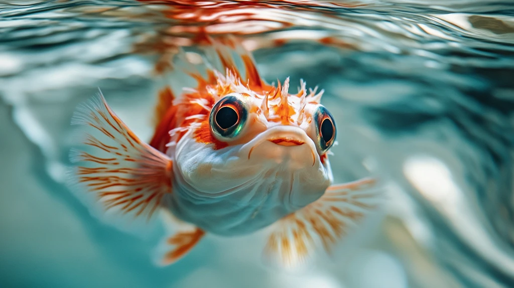 狮头金鱼特写