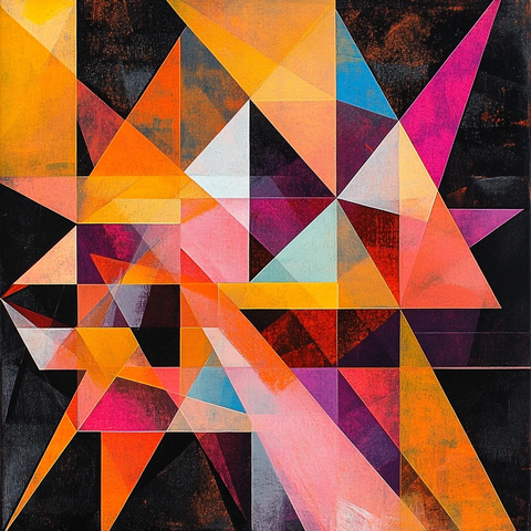 几何高清抽象画大图