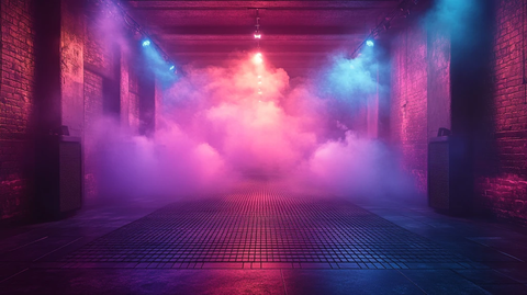 舞台灯光与烟雾效果