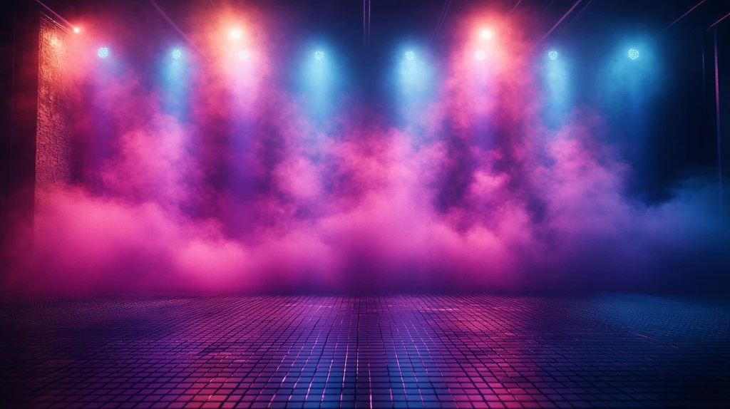 舞台灯光与烟雾效果