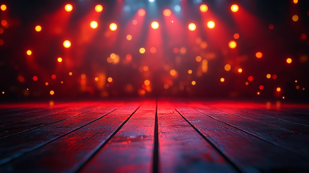 红圈背景灯光音乐会