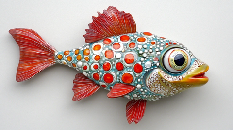 鱼类树脂画