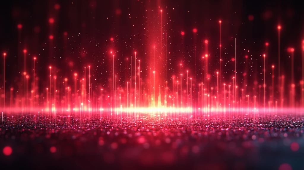 红色光束中心对称设计