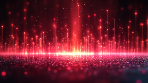 红色光束中心对称设计