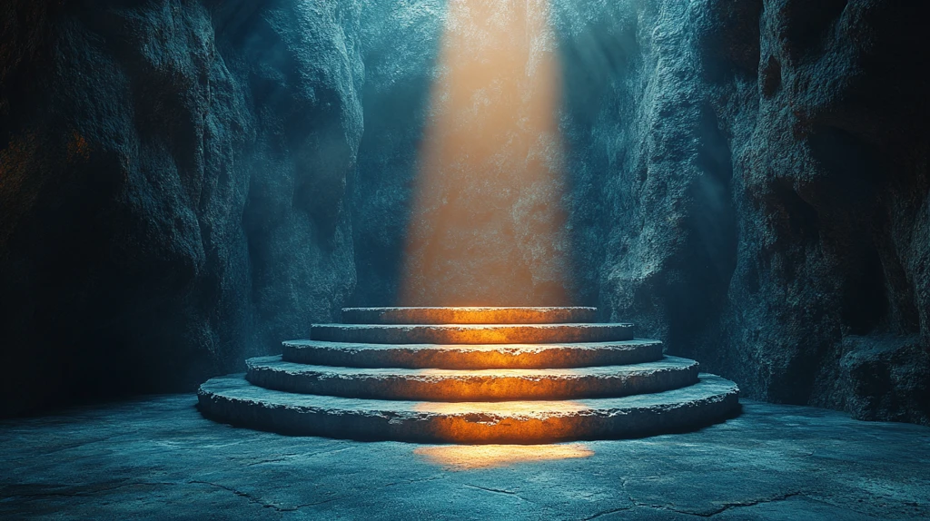 石制讲台与光线