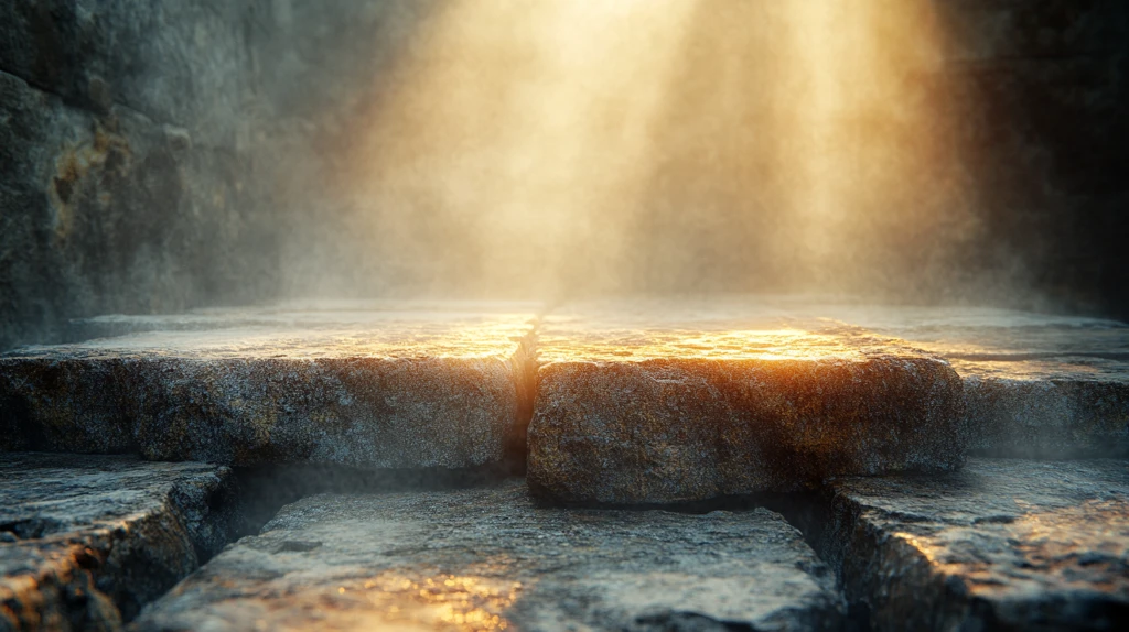 石制讲台与光线