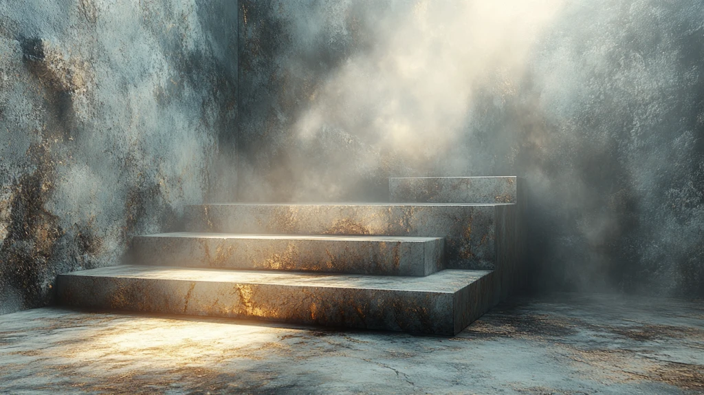 石制讲台与光线