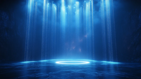 蓝光激光光束背景