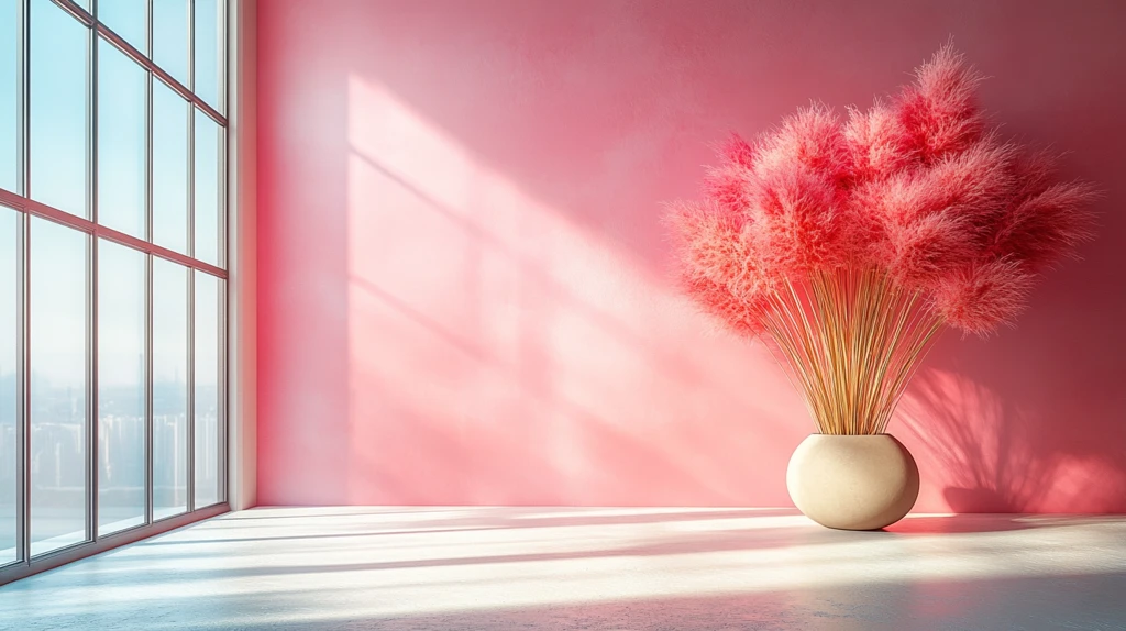 粉色与米色背景