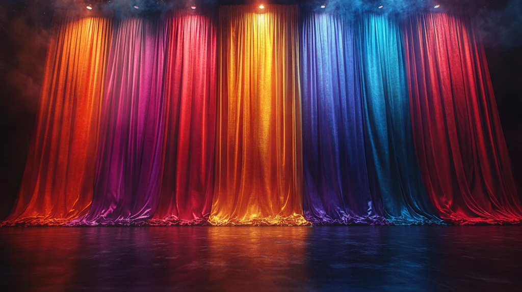 舞台彩色幕布