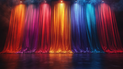 舞台彩色幕布