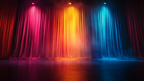 舞台彩色幕布