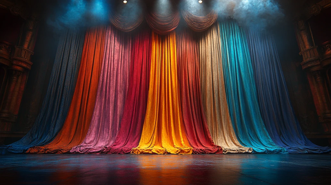 舞台彩色幕布