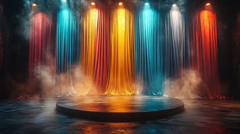 舞台彩色幕布