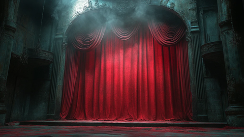 红幕拉开舞台
