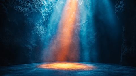 弱光照射下的未来感背景