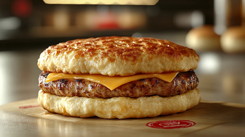 香肠早餐三明治