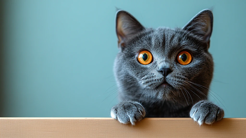 英国短毛猫惊喜表情