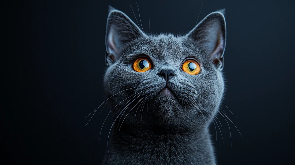 英国短毛猫惊喜表情