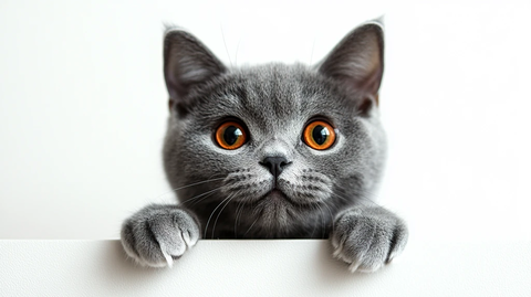 英国短毛猫惊喜表情