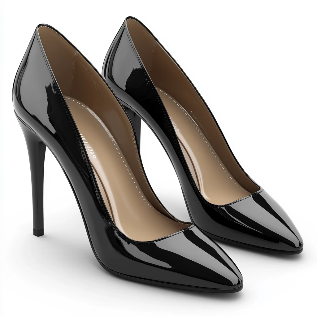 黑色高跟鞋透明背景