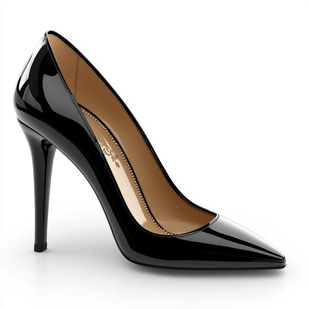 黑色高跟鞋透明背景
