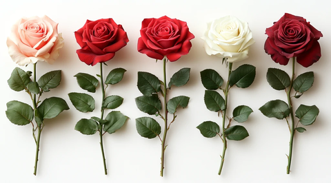 红白玫瑰透明背景花束