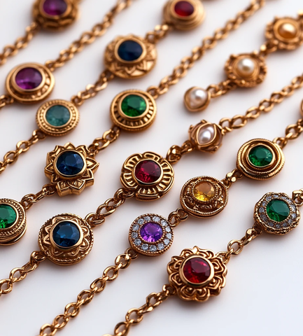 金链宝石项链设计