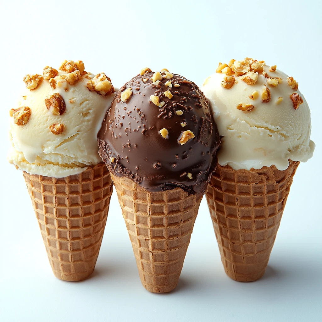 冰淇淋甜点组合