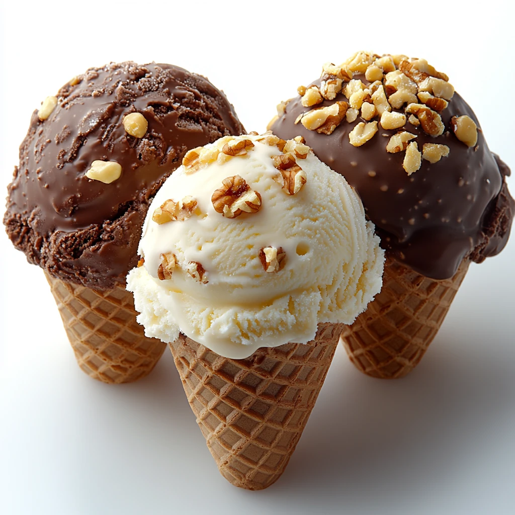 冰淇淋甜点组合