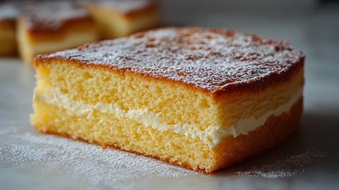 黄蛋糕切片