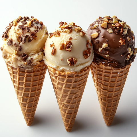 香草软冰淇淋巧克力坚果棒