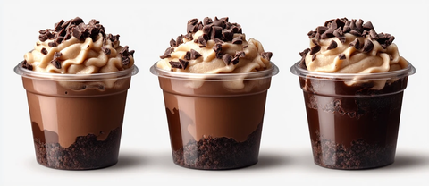 黑森林草莓蓝奶油花杯制作指南