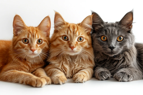 狗和猫坐在一起