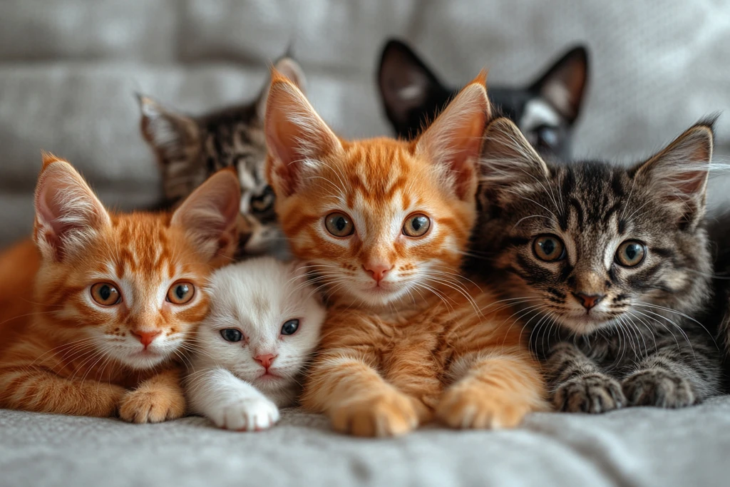 狗和猫坐在一起