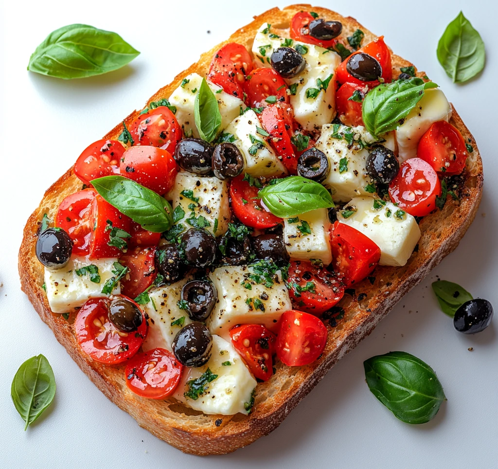 番茄莫扎里拉橄榄意式三明治