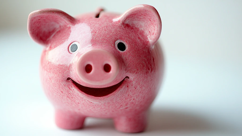 粉色小猪存钱罐