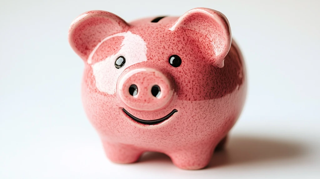 粉色小猪存钱罐