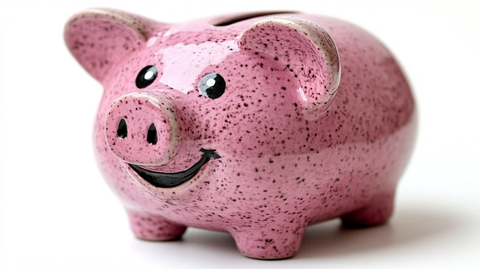 粉色小猪存钱罐