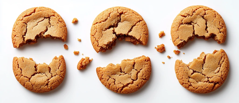 破碎与完整的姜饼对比