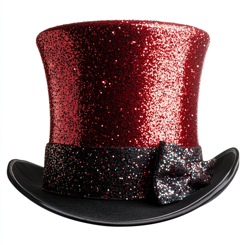 红色闪亮礼帽