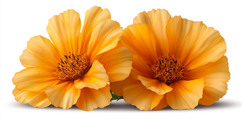 黄色万寿菊花朵