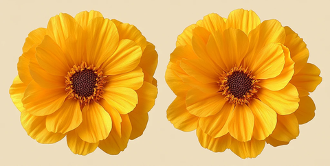 黄色万寿菊花朵