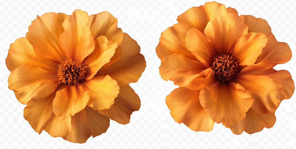 黄色万寿菊花朵