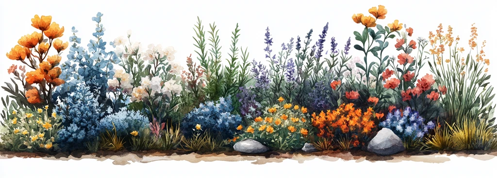 花草地景元素剪贴画