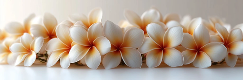 黄色白色鸡蛋花